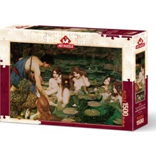 Art Puzzle Hylas ve Su Perileri 1896 1500 Parça Zorlu Puzzle 85 x 60 cm Boyutunda