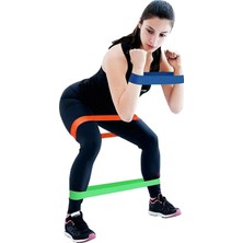 Pekial 3'lü Aerobik Bandı Direnç Lastiği Pilates İçin Dayanıklı Latex Malzemeden Üretildi