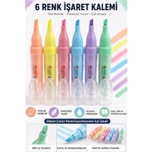 ArtMaster Fosforlu Kalem 6 Renk 1 Paket Fixpoint P-5175 Pastel Renkler 6 Renk Işaret Kalemi 6 Lı Fosforlu Kalem Okul Ofis Solmaz