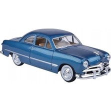 Odea Die-Cast Metal Klasik Araç Modeli 1:24 Ölçekte Kahverengi
