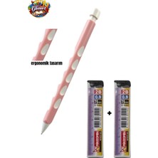 Glanart Ergonomik Tasarımlı 0,9 mm Uçlu Kalem Seti (1 Adet Kalem , 2 Adet Uç ) Set
