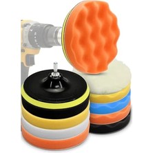 Odea Büyük Boy 150MM Pasta Cila Süngeri Seti - 11 Parça Matkap Uyumlu