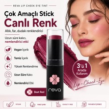Reva Çok Amaçlı Stick Allık, Far, Dudak Renklendirici & Lip Cheek Eye Tint-vegan & Temiz Içerikrv112