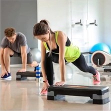 Odea Ayarlanabilir Fitness Step Tahtası, 2 Kademeli Siyah