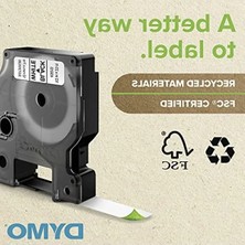 Odea Beyaz/siyah Isıyla Küçülen Etiket Şeridi - 9mm x 1.5m
