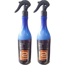 Kuaf Çift Fazlı Durulanmayan Fön Suyu 2x400 ml Sarı Keratin ve Pro Vitamin B5 Onarıcı Etki