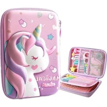 Odea 3 Boyutlu Unicorn Temalı Su Geçirmez Kalem Kutusu