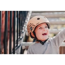 Odea Unisex Youth Leopard Print Scoot And Ride Helmet, Xxs-S (45-51 Cm)F