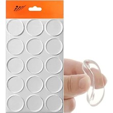 Odea 15 Adet Şeffaf 22 mm Yapışkanlı Cam Tutucu