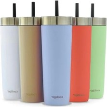 Odea Yalıtımlı Su Şişesi, Pipetli ve Mavi Renkli 720 ml
