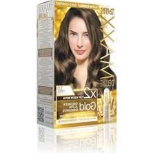 Odea Maxx Deluxe Gold Serisi 24K Altın Parçacıklı Serum ile 1 Kutu 2 x 50 ml ve Geliştiriciler Saç Boyası (Kumral 7.0)