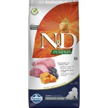 N&d Pumpkin Tahılsız Bal Kabaklı Kuzu Etli Yaban Mersinli Orta ve Büyük Irk Yavru Köpek Maması 12 kg
