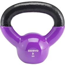Odea Mor Renkli Dambıl Seti, 4 kg Kapasite, Vinil Kaplama