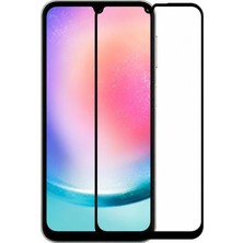 3gen Case Samsung Galaxy A24 Uyumlu Tam Kaplayan Temperli 9h Cam Ekran Koruyucu