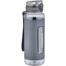 Odea Gri Renkli 1100ML Tritan Su Matarası, Kaydırmaz Gövde