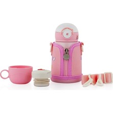 Schafer Santeco Mara Çocuk Termosu 480 Ml-Deniz Dünyası-Pembe