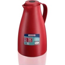 Odea Kırmızı 1 Litre Kapasiteli Termos, Sıcak Içecekler Için Ideal Seçim