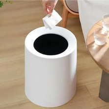 Odea Çöp Kovası, 12 Lt Kapasite, Modern Tasarım, Beyaz Renk