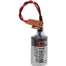 Starseven ER3V 3.6V 1/2AA Size Lithium Pil - Kahverengi Soket