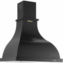 Silverline 2238 Retro Siyah Duvar Tipi 60 cm Davlumbaz, Şık Tasarım ve Yüksek Performans