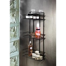 Odea Yapışkanlı Banyo Rafı, Paslanmaz Metal ile Delmeden Montaj Imkanı