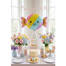 Partixa Şeker Figürlü Pastel Folyo Balon