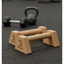 Odea Ahşap Şınav Barı (Push Up Bar) 23 cm – Kaymaz ve Dayanıklı Paralel Bar