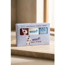 Bony Socks Kız Çocuk 3'lü Köpek Desenli Kutulu Slip Kırmızı