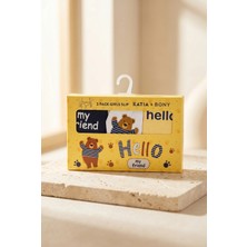 Bony Socks Kız Çocuk Teddy Baskılı Kutulu 3'lü Slip