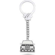 Silverize E30 Bmw Siyah Gümüş Anahtarlık T24