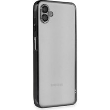 Verto Newface Samsung Galaxy A04 Kılıf Razer Lensli Silikon - Siyah