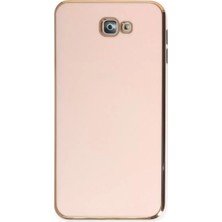Starseven Galaxy J7 Prime Kılıf Volet Silikon - Pembe