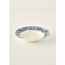 Bella Maison Paisley Porselen Makarna Tabağı Mavi (27 Cm)