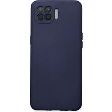 Mudanis Oppo Reno 4 Lite Kılıf Nano Içi Kadife Silikon - Lacivert