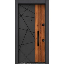 HOMECONOM C7600 Çelik Kapı - Laminox - Sol Yön