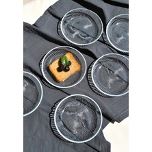 Qualitev 6\'lı Cam Kase Mini Kahvaltılık Çerezlik Meze Tabağı 12 cm Ikramlık- Vargas