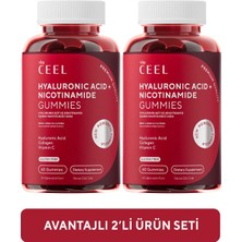 Vita Ceel 2'li Cilt Vitamini Çiğnenebilir Gummy, Hyaluronic Acid, Vitamin C, Collagen, Zinc, Vitamin E, Biotin