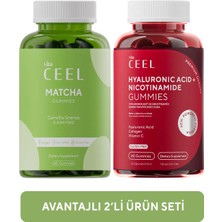 2'li Cilt ve Matcha Vegan Gummy Çiğnenebilir Vitamin
