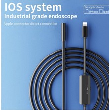 Senson Endoskop Yılan Video Kamera Ios Uyumlu Led’li 10 Metre 7 mm Sert Kablo 2mp Full Hd