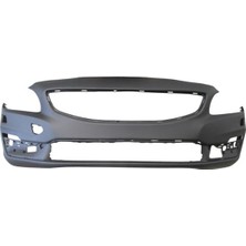 Bzt Volvo S60- 13/18; Ön Tampon Astarlı Siyah/far Yıkama Delikli (Tyg) 39834053