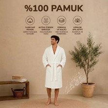 Mions Nuve Waffle Kapüşonlu Bornoz (Xl) – %100 Pamuk
