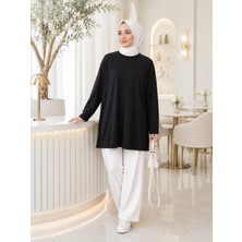 Esra Butik Siyah & Beyaz Uzun Kollu Içlik – Standart Beden (Boy: 75 Cm)
