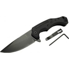 Senson Zero Error 7-12 Black Çakı 22 cm Manuel, Kemerlikli