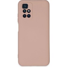 Mudanis Redmi 10 2022 Kılıf Nano Içi Kadife Silikon - Pudra
