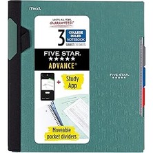 Starseven Five Spiral Notebook, 3 Thema, College Çizgili Kağıt, 150 Sayfa 1 Packung