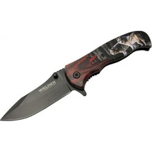 Senson Kurtlu Çakı 20 cm Yarı Otomatik , Kemerlikli