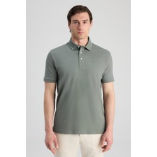 Twn Slim Fit Haki Pike Dokulu T-Shirt