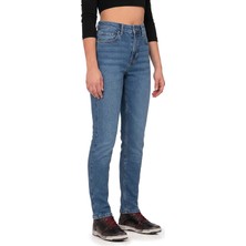 The Biker Jeans Lucy Blue Korumalı Motosiklet Kot Pantolonu Kadın