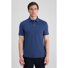 Twn Slim Fit Indigo Pike Dokulu T-Shirt