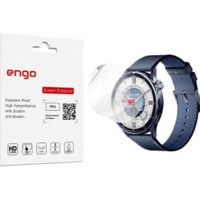 Engo Xiaomi Watch S5 46mm Ekran Koruyucu TPU Şeffaf Film 2 Adet